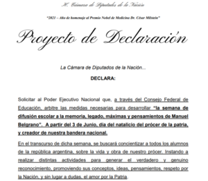 El legado de Belgrano en las escuelas del país 1770