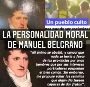 Personalidad Moral de manuel Belgrano