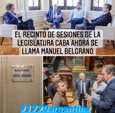 Manuel Belgrano en la legislatura