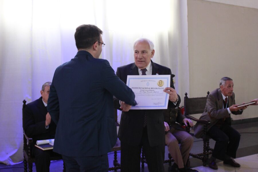 Diego Migliorisi recibió el Premio  Manuel Belgrano 2023