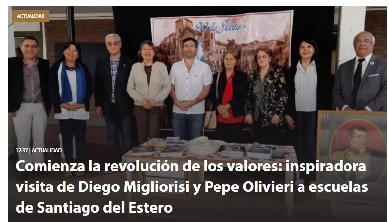 LLevamos el legado a escuelas de Santiago del Estero. Cobertura exclusiva de Expreso News